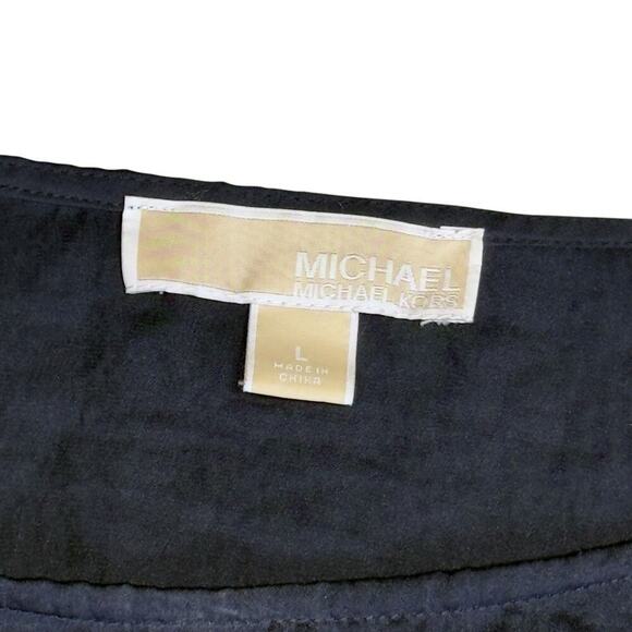 MICHAEL Michael Kors black oversized blouse size large - Picture 7 of 8